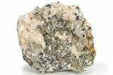 Cerussite Crystals with Bladed Barite on Galena - Morocco #222907-1